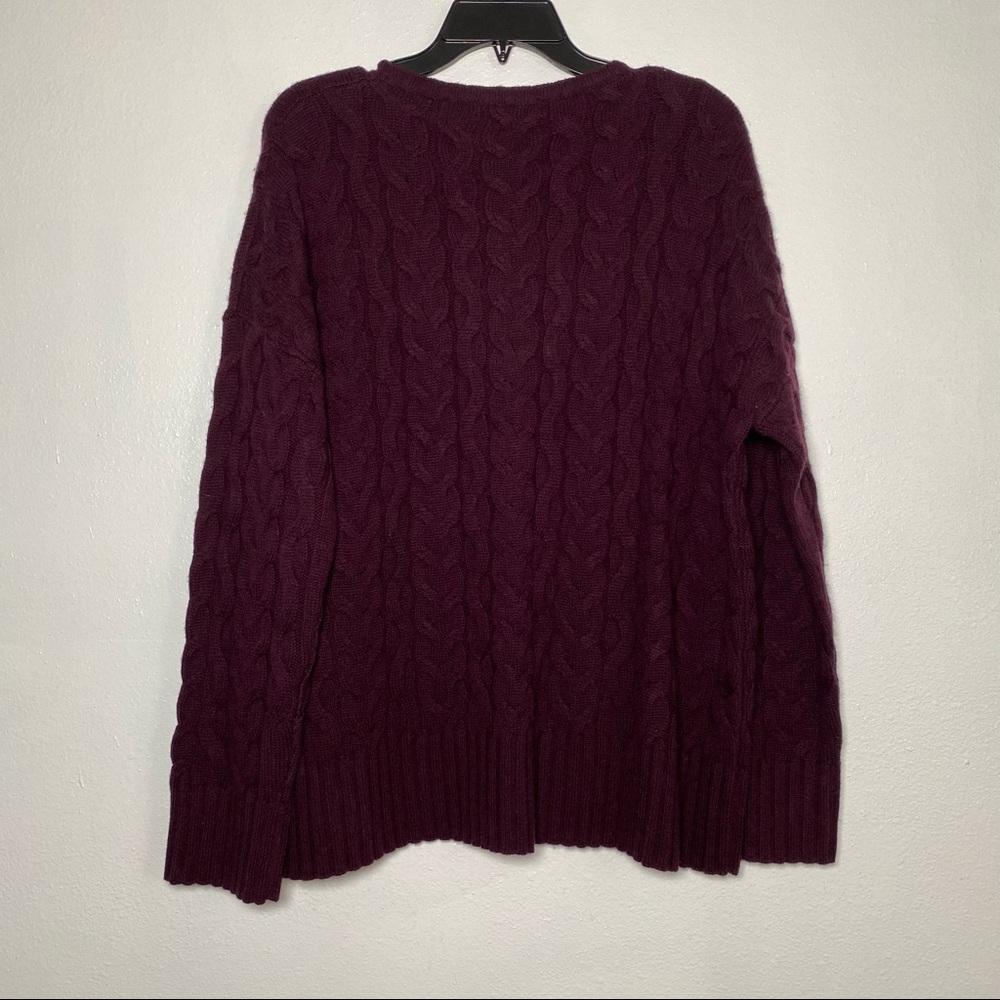 Jarbo Wool Cashmere Blend Cable Knit Sweater 2 M - Picture 7 of 8
